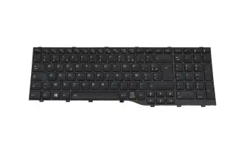 34079038 Original Fujitsu Tastatur FR (französisch) schwarz mit Backlight