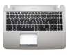 Tastatur inkl. Topcase DE (deutsch) schwarz/braun original für Asus VivoBook Max X541UA