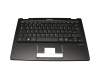 Tastatur inkl. Topcase DE (deutsch) schwarz/schwarz für Emdoor NT13A