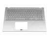 Tastatur inkl. Topcase DE (deutsch) silber/silber mit Backlight original für Asus VivoBook S15 S532JP