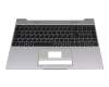 Tastatur inkl. Topcase DE (deutsch) schwarz/grau mit Backlight für Emdoor NS15IC