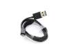 Micro-USB Daten- / Ladekabel schwarz 0,90m für Asus ZenWatch (WI500Q)