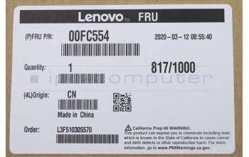 Lenovo 00FC554 Lüfter FRU, 9238 Lüfter Module