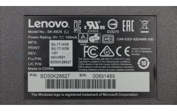 Lenovo 00XH551 DT_KYB Preferred Pro USB KB N L_DE