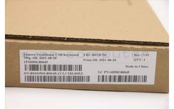 Lenovo 00XH702 Keyboard External,USB,German,Black,Non_Backlight