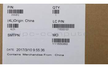 Lenovo 01AV912 Scharnier,L+R,SZS/LH