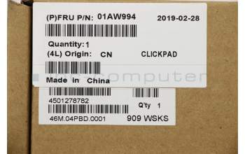 Lenovo 01AW994 ClickPad,PCBA,glass,Bracket