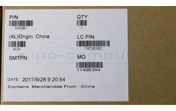 Lenovo 01AX951 COVER,C Cover, no FP hole