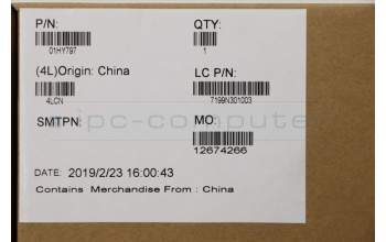 Lenovo 01HY797 HEATSINK CPU/GPU N18M thermal,w/Lüfter,DEL