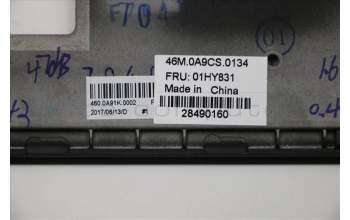 Lenovo 01HY831 C-Abdeckung mit Tastatur, Slowenisch, schwarz