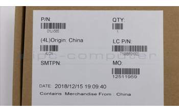 Lenovo 01LV565 MECH_ASM CS16_2BCP,GLASS,BLACK,TRA