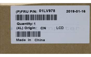 Lenovo 01LV978 Lenovo LCD Module,14\",WQHD,Touch,Glare,IPS,270nit,w/HD Camera