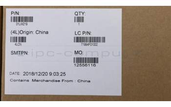 Lenovo 01LW219 COVER Windu AMD FRU C cover WS FP ASM