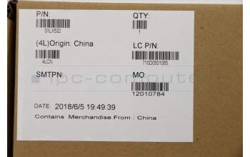 Lenovo 01LX532 MECH_ASM KBD,Bezel,ES,FPR,BK,CHY