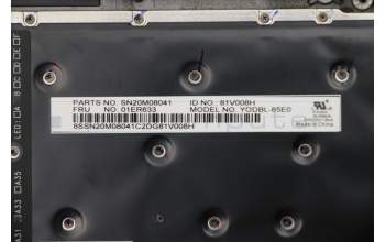 Lenovo 01LX532 MECH_ASM KBD,Bezel,ES,FPR,BK,CHY