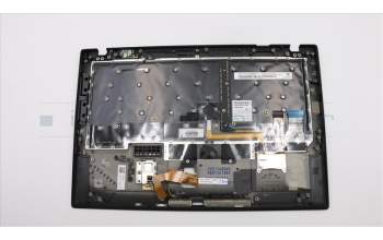 Lenovo 01LX534 C-Abdeckung mit Tastatur, Schweiz, Schwarz, Hintergrundbeleuchtung, Fingerabdruck