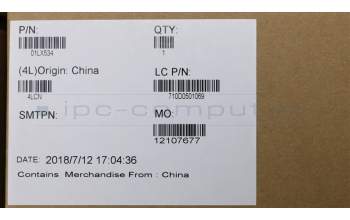 Lenovo 01LX534 C-Abdeckung mit Tastatur, Schweiz, Schwarz, Hintergrundbeleuchtung, Fingerabdruck