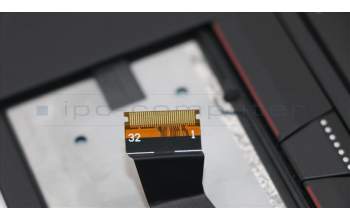 Lenovo 01LX534 C-Abdeckung mit Tastatur, Schweiz, Schwarz, Hintergrundbeleuchtung, Fingerabdruck