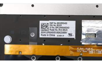 Lenovo 01LX831 C-Abdeckung mit Tastatur, Französisch, Schwarz, Hintergrundbeleuchtung