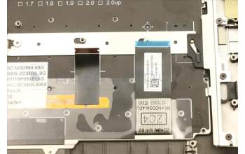 Lenovo 01LX833 C-Cover with keyboard, German, Black, Backlight, UK