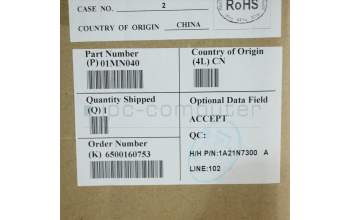 Lenovo 01MN040 MECH_ASM 34L,ChassisMetal ASSY,Y920