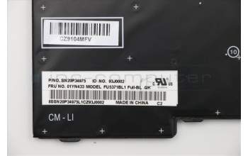 Lenovo 01YN433 Interne Tastatur, Griechisch, silber, Hintergrundbeleuchtung