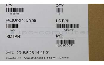 Lenovo 01YN711 NB_KYB FRU COMO NM,LTN,KB,SV,FR