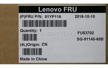 Lenovo 01YP116 Interne Tastatur, Estnisch, schwarz