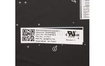 Lenovo 01YP211 NB_KYB FRU COMO SK,PMX,KB-BL,BK,FR