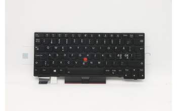 Lenovo 01YP239 Interne Tastatur, Skandinavien, Schwarz, Hintergrundbeleuchtung
