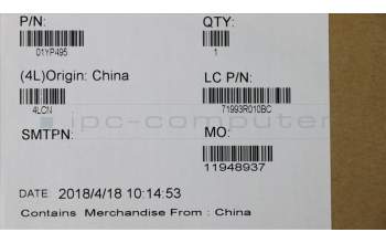 Lenovo 01YP495 NB_KYB FRU COMO FL,SRX,KB,BK,HU