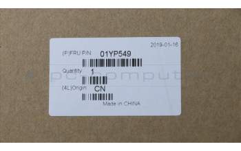 Lenovo 01YP549 NB_KYB FRU COMO FL,SRX,KB-BL,BK,USE