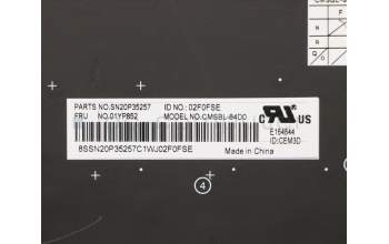 Lenovo 01YP852 NB_KYB FRU COMO SK,CHY,KB-BL,SV,DE