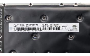 Lenovo 01YR629 MECH_ASM GRP_KBD_Bzl_ES,FPR_NFC,BK,CHY
