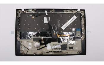 Lenovo 01YR664 C-Abdeckung mit Tastatur, Slowenisch, Schwarz, Hintergrundbeleuchtung, Fingerabdruck, NFC