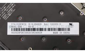 Lenovo 01YR664 C-Abdeckung mit Tastatur, Slowenisch, Schwarz, Hintergrundbeleuchtung, Fingerabdruck, NFC