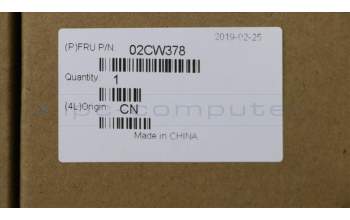 Lenovo 02CW378 HEATSINK M2SSD 2242 HEATSINK BLACK