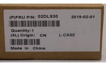 Lenovo 02DL930 COVER FRU D Cover Black for Clamshell