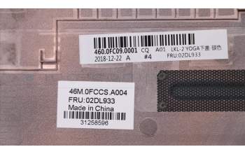 Lenovo 02DL933 COVER, D Cover Silver for Yoga