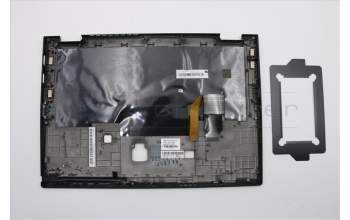 Lenovo 02HL660 C-Abdeckung mit Tastatur, Französisch, Schwarz, Hintergrundbeleuchtung
