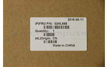 Lenovo 02HL688 C-Abdeckung mit Tastatur, Englisch (US, Euro), Schwarz, Hintergrundbeleuchtung