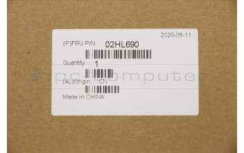 Lenovo 02HL690 C-Abdeckung mit Tastatur, Isländisch, Schwarz, Hintergrundbeleuchtung