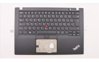 Lenovo 02HM211 C-Cover with keyboard, French, Black, Backlight, US