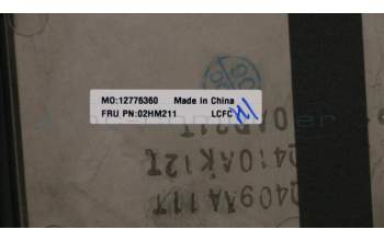 Lenovo 02HM211 C-Cover with keyboard, French, Black, Backlight, US