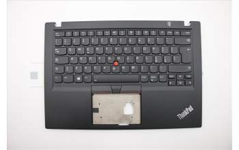 Lenovo 02HM219 C-Cover with keyboard, Italian, Black, Backlight, UK
