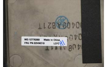 Lenovo 02HM219 C-Cover with keyboard, Italian, Black, Backlight, UK