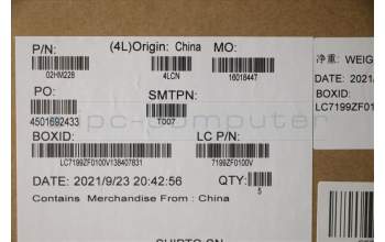 Lenovo 02HM228 C-Abdeckung mit Tastatur, Spanisch, Schwarz, Hintergrundbeleuchtung