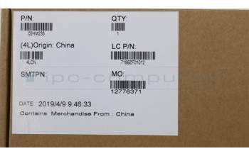 Lenovo 02HM235 C-Abdeckung mit Tastatur, Englisch (GB), Schwarz, Hintergrundbeleuchtung