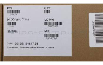 Lenovo 02HM278 C-Cover with keyboard, Czech/Slovakian, Black, Backlight, Fingerprint, UK