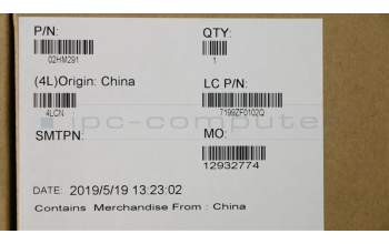 Lenovo 02HM291 C-Abdeckung mit Tastatur, Italienisch, Schwarz, Hintergrundbeleuchtung, Fingerabdruck